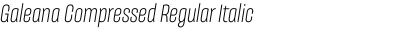 Galeana Compressed Regular Italic